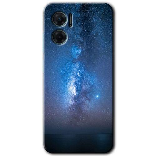 Xiaomi Redmi Note 11E HD Baskılı Kılıf + 9D Tam Ekran Koruyucu - Samanyolu