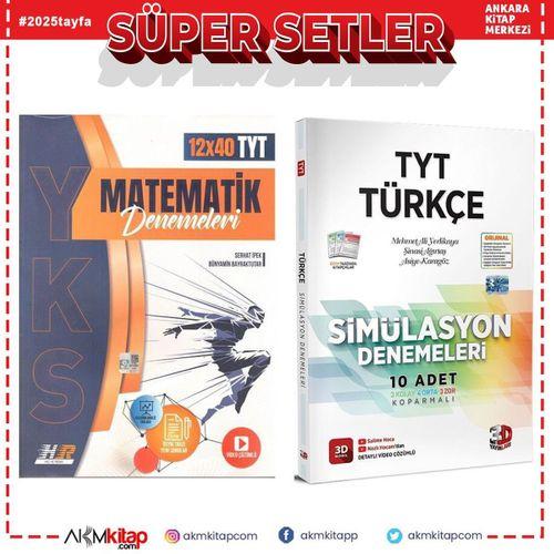 3D TYT Türkçe ve Hız Renk Matematik Deneme Seti 2 Kitap