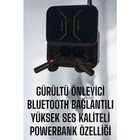 Powerbankli Bluetooth Kulaklık Yüksek Ses Kaliteli Kablosuz