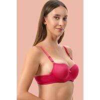 Kırmızı Dolgusuz Mikro Tek Sütyen