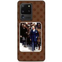 Samsung Galaxy S20 Ultra Kılıf Atatürk (23) Ultra Koruma Kılıfı Kahve Yuvarlak
