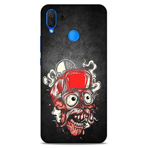 Lopard Huawei Psmart 2019 Uyumlu Kılıf Tattoo's (5) Koruma Kabı Kırmızı Siyah