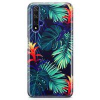 Honor View 20 Kılıf Pasifik Yapraklar Arka Kapak Koruma Desenli Full Koruyucu