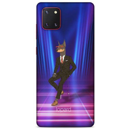 Samsung Galaxy Note 10 Lite Kılıf FunnyMaX (44) Tough Armor Kılıf Fuşya Doberman