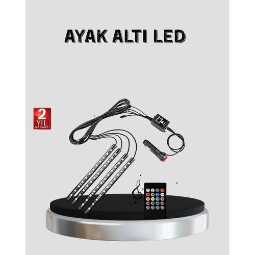 48 Led Araç İçi Rgb Şerit Aydınlatma Müzik Senkron Usb Kumandalı Set