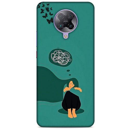 Xiaomi Poco F2 Pro Kılıf Depresyon (11) Tam Koruma Siyah Gri