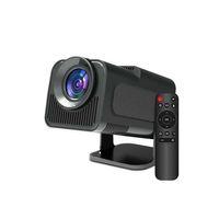 Android Projeksiyon Siyah Taşınabilir Sinema Projektörü 4k 1080p Ev Sineması Bluetooth