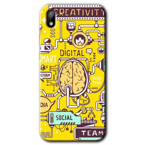 Huawei Y5 2019 Kılıf HD Desen Baskılı Arka Kapak - Smart 2 + Kırılmaz Cam