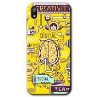 Huawei Y5 2019 Kılıf HD Desen Baskılı Arka Kapak - Smart 2 + Kırılmaz Cam