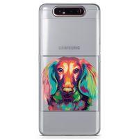 Samsung Galaxy A80 Kılıf Cooker Colorful Arka Kapak Koruma Desenli Full Koruyucu
