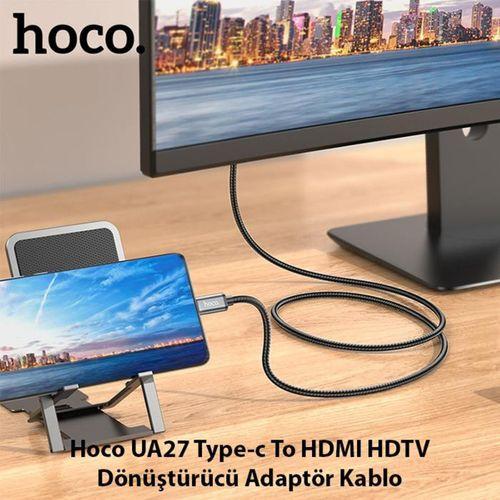 Hoco UA27 Type-c To HDMI HDTV Dönüştürücü Adaptör (4K 30Hz) Kablo
