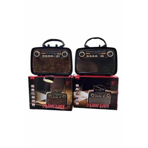 Eskitme Nostalji Tasarımlı Bluetoothlu Nostalji Radyo Ahşap Nostaljik Görünümlü