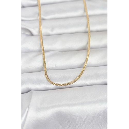 CM 14K Gold Renk Dolgun Zincir Model 60 cm Kadın Kolye