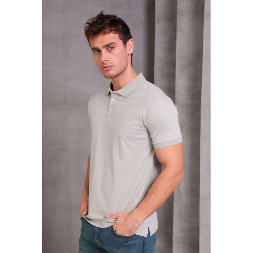 Erkek Slim Fit Pamuklu Yumuşak Doku Nefes Alan Kumaş Yakalı Tişört