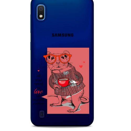 Zoologix (31) Samsung Galaxy A01 Şeffaf Kılıf Silikon Desenli
