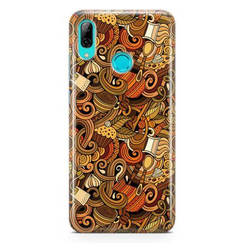 Huawei P Smart 2019 Kılıf Doodle Türk Kahvesi Arka Kapak Koruma Desenli Full Koruyucu