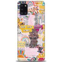 Samsung Galaxy A31 Kılıf HD Baskılı Kılıf - Good Vibes + Tam Ekran Koruyucu