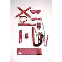 Kırbaç Kelepçe Set, 7'li Takım, Ayak - El Kelepçesi, Maske, Ağız Topu - Brf1311