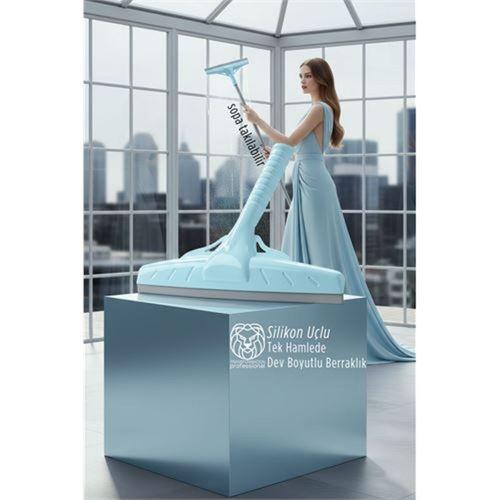 33 CM Silikon Uçlu Profesyonel Cam Çekçek - Tasarım Estetiği ve Kusursuz Temizlik