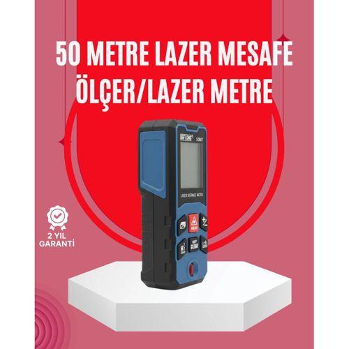 50 Metre Lazer Ölçüm Cihazı Alan Ve Mesafe Hesaplama
