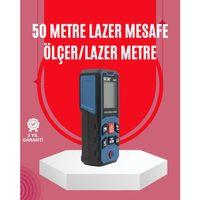 50 Metre Lazer Ölçüm Cihazı Alan Ve Mesafe Hesaplama