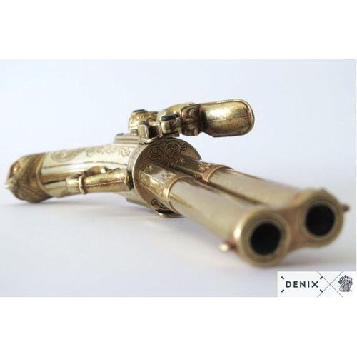 Denix Koleksiyon Grubu-2 NAMLULU TABANCA, FRANSA 18. C-JDNX1305-Orijinalden ilham alan tasarım.