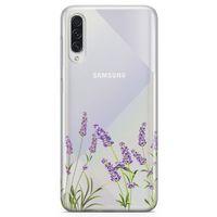 Samsung Galaxy A30s Kılıf Lavanta Kolonyası Arka Kapak Koruma Desenli Full Koruyucu
