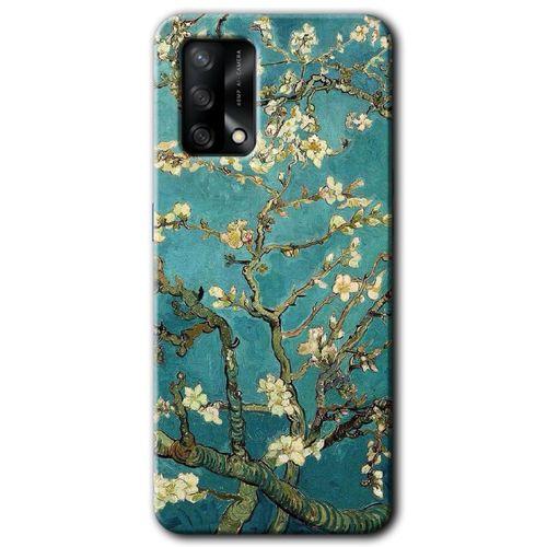 Oppo A74 Kılıf Baskılı Arka Kapak - Almond Blossom +Tam Ekran Koruyucu