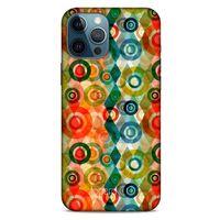 Apple iPhone 12 Pro Max Kılıf Pastel Renkler (31) TPU Kılıf Kırmızı Yeşil