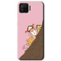 Oppo A73 Kılıf HD Desen Baskılı Arka Kapak + Temperli Cam - Winnie the Pooh