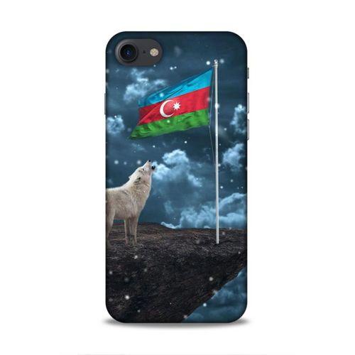 Apple Iphone 7 Uyumlu Kılıf Azarbaijan (25) Antişok Kapak Kurt Bayrak