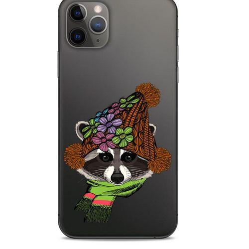 Zoologix (40) Apple Iphone 11 Pro Max Şeffaf Kılıf Silikon Desenli