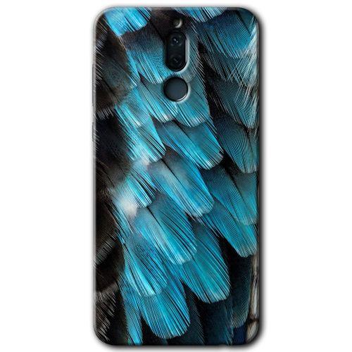 MRCİLETİSİM Huawei Mate 10 Lite Kılıf HD Desen Baskılı Arka Kapak + Temperli Cam - 9D Tüyler