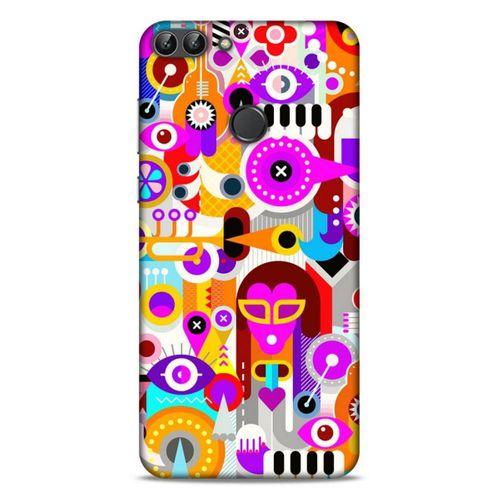 Lopard Huawei Psmart Uyumlu Kılıf Soyut Sanat (20) Desenli Koruyucu Kılıf