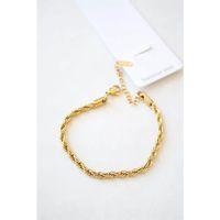 Burgu Çelik Bileklik 3mm - Altın