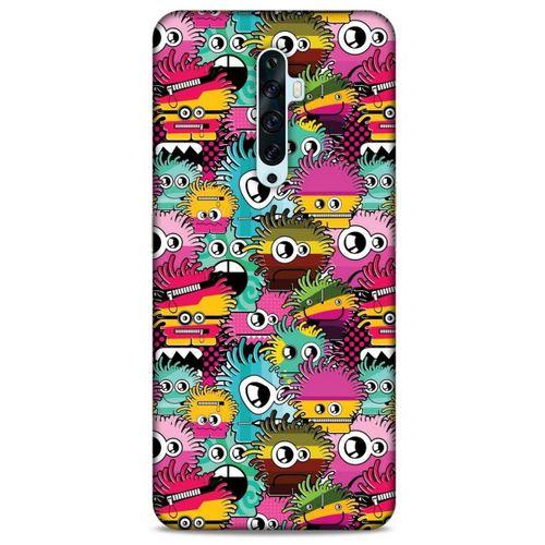 Graffitix (35) Desenli Silikon Kapak Oppo Reno 2z Kılıf