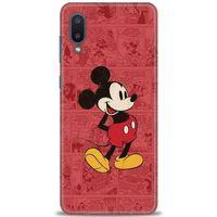 Samsung Galaxy A02 Kılıf HD Baskılı Kılıf - Kırmızı Mickey + Tam Ekran Koruyucu