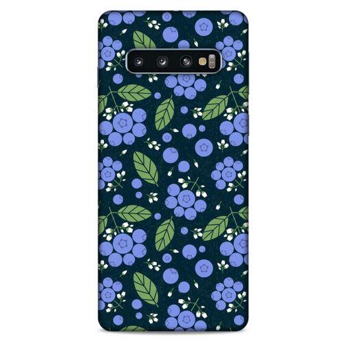 Frutix Blueberry 01 Samsung Galaxy S10 Kılıf Desenli Silikon