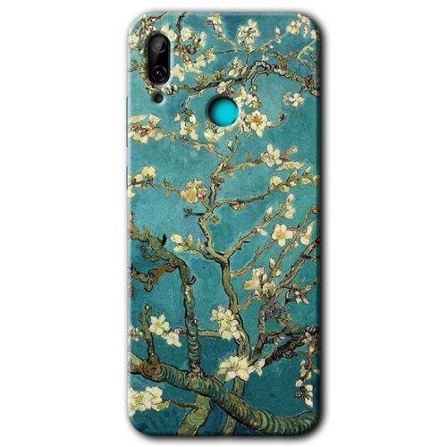 Huawei P smart 2019 Kılıf Baskılı Kapak - Almond Blossom +Tam Kaplayan Mat Seramik