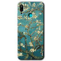 Huawei P smart 2019 Kılıf Baskılı Kapak - Almond Blossom +Tam Kaplayan Mat Seramik