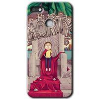 MRCİLETİSİM General Mobile GM 8 Go Kılıf HD Desen Baskılı Arka Kapak + Temperli Cam - Morty