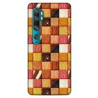 Xiaomi Mi Note 10 Pro Kılıf Patchwork (2) Kabı Turuncu Sarı