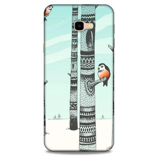 Samsung Galaxy J4 Plus Kılıf Snowix (20) Koruyucu Kılıf Yeşil Siyah