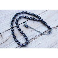 Oltu Taşı Beyzi Model Tek Zikzak Baklava İşlemeli Tespih