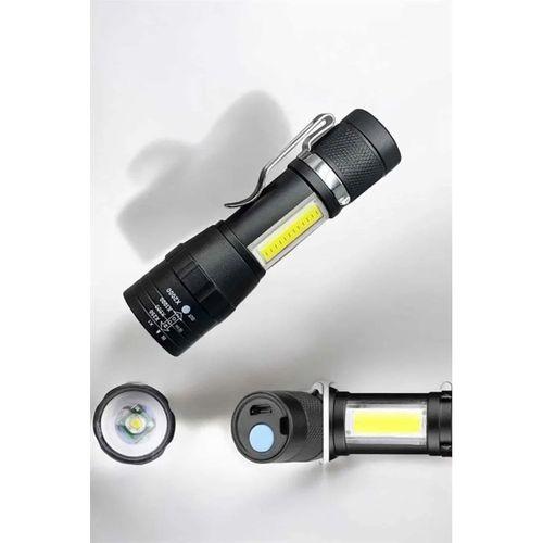 El Feneri Led Usb Şarjlı Zoom Mini Led Işık Acil Durum Feneri
