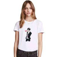 Anime Attack On Titan Baskılı Beyaz Kadın Tshirt