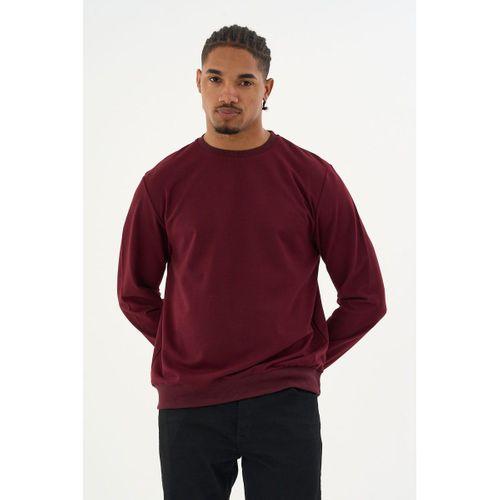 Süperlife Erkek Gri Bisiklet Yaka Ribanalı Regular Fit Sweatshirt spr26swk930