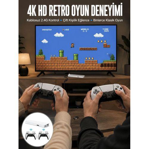 3d Çift Oyun Kollu 4k Hd Ekran Nostaljik 20 000 Oyunlu Beyaz Game Box Yeni Nesil
