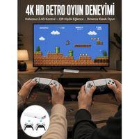 3d Çift Oyun Kollu 4k Hd Ekran Nostaljik 20 000 Oyunlu Beyaz Game Box Yeni Nesil