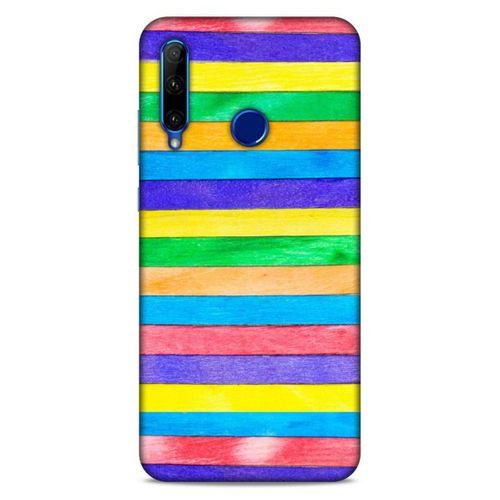 Lopard Huawei Honor 20 Lite Uyumlu Kılıf Wood'X (22) Tam Koruma Kılıfı Desenli